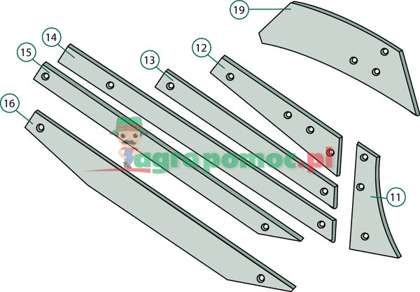 Mouldboard slat | 27380702 | zdjęcie nr 2